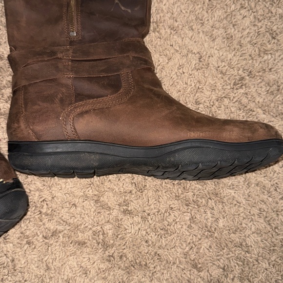 Columbia Waterproof Brown Leather Flat Boots Women’s Size 11 - Picture 8 of 12